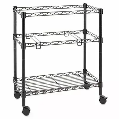 Two Tier Rolling File Cart IFA029 Mobile Office Storage Organizer zhangwmdksow