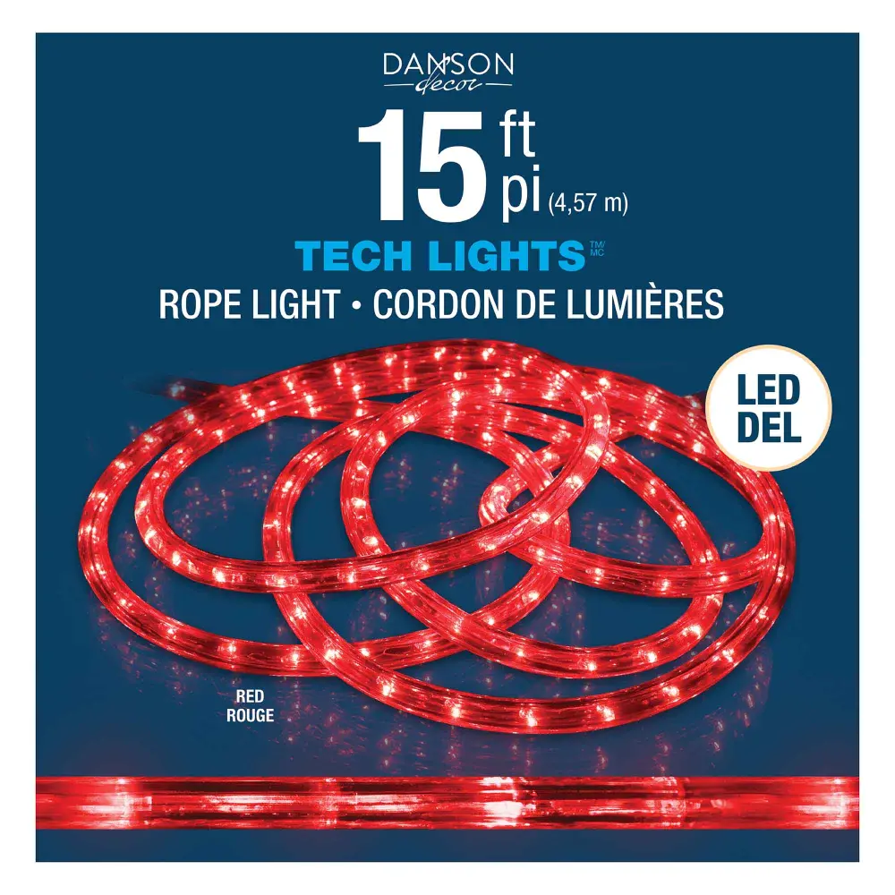 Rope Light 120 LED 15' (4.57 m), Ruby