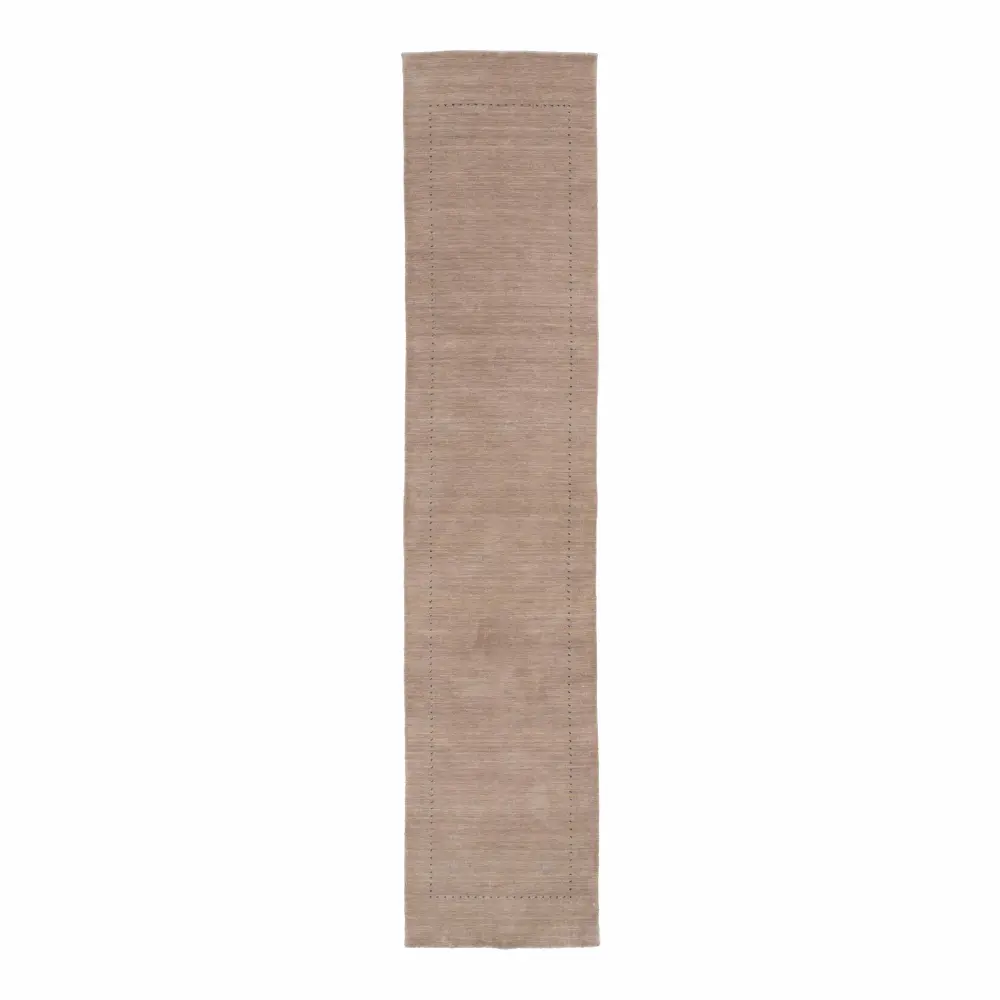 Brown Robust Indo Gabbeh Runner - 2'7" x 12'