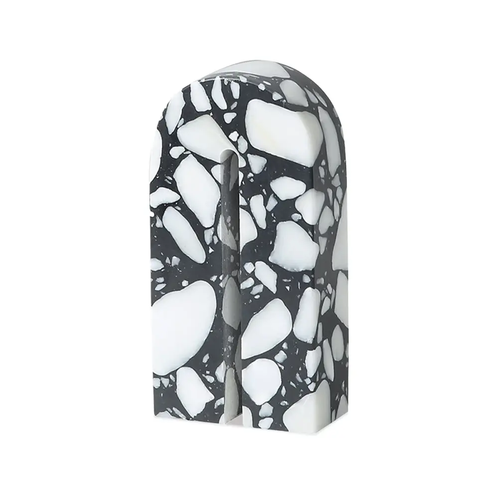 TRADE SKU Liang & Eimil Dolmi Marble Sculpture - Alabaster & Black LARGE