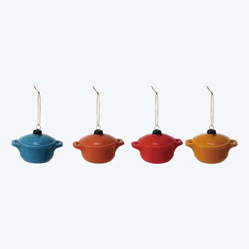 Stoneware Compact Baker Ornament, Assorted