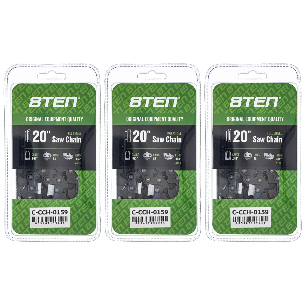 Chainsaw Chain 20 Inch .063 .404 68DL Husqvarna Stihl Solo Dolmar 39460050068 | SET THREE