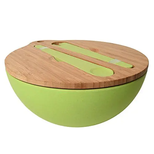 Bamboo Salad Bowl Adjust