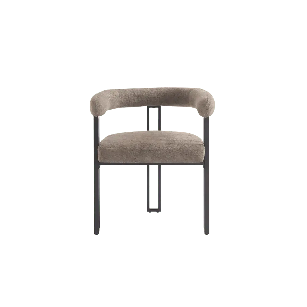 Bloom Set 2 Dining Chairs (Crib 5) - Taupe Plush Weave