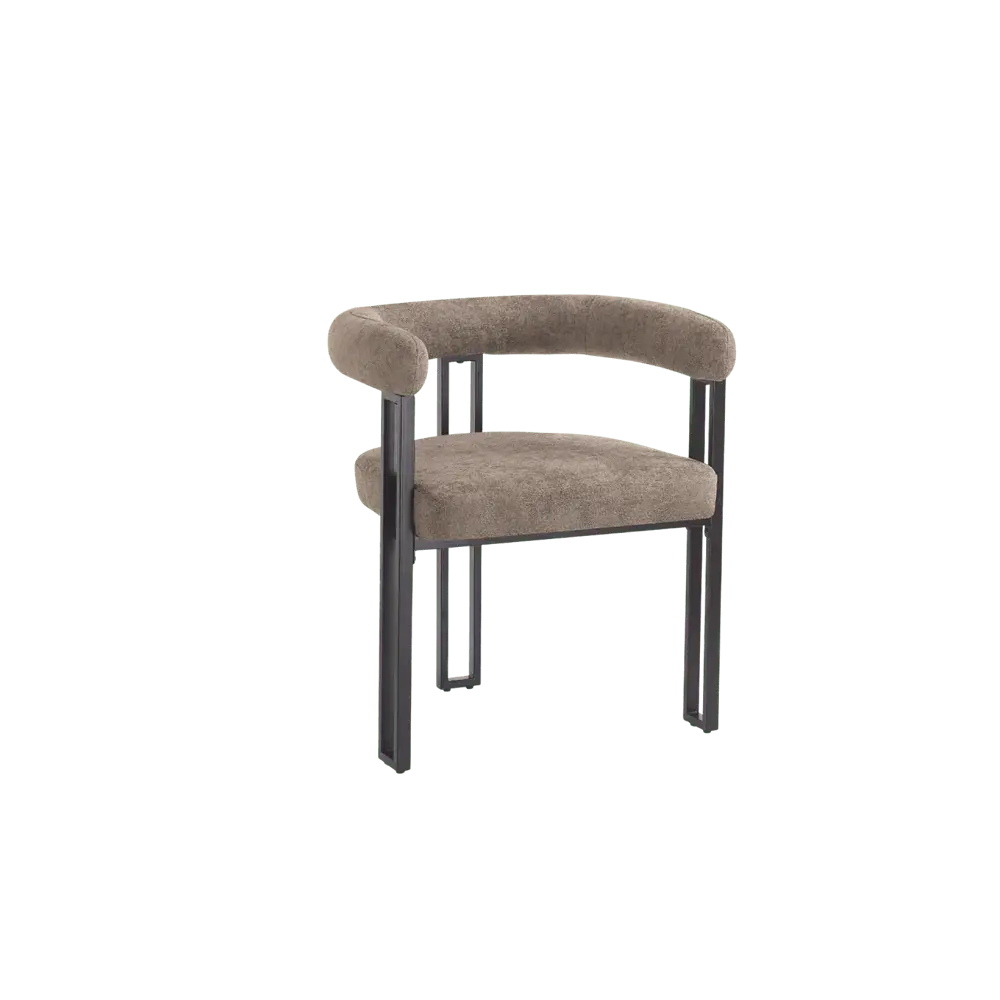 Bloom Set 2 Dining Chairs (Crib 5) - Taupe Plush Weave