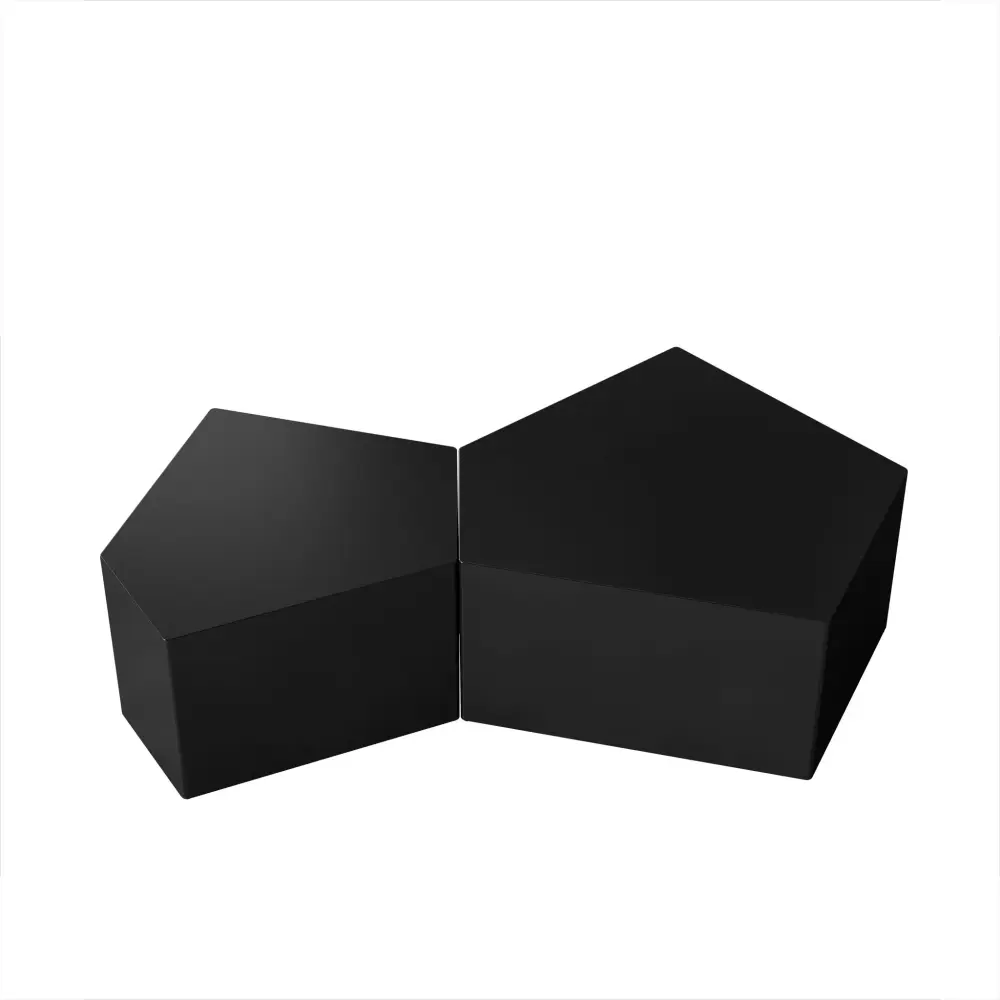 Irregular Pentagon Nesting Coffee Table Adjust