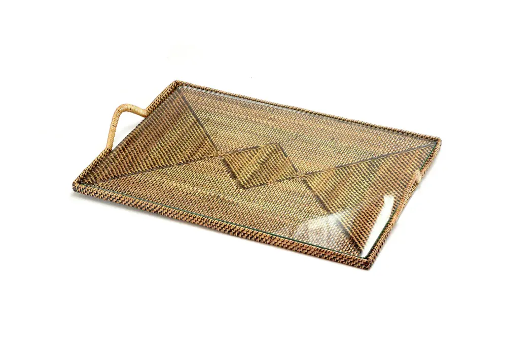Rectangular Serving Tray Glass - Medium