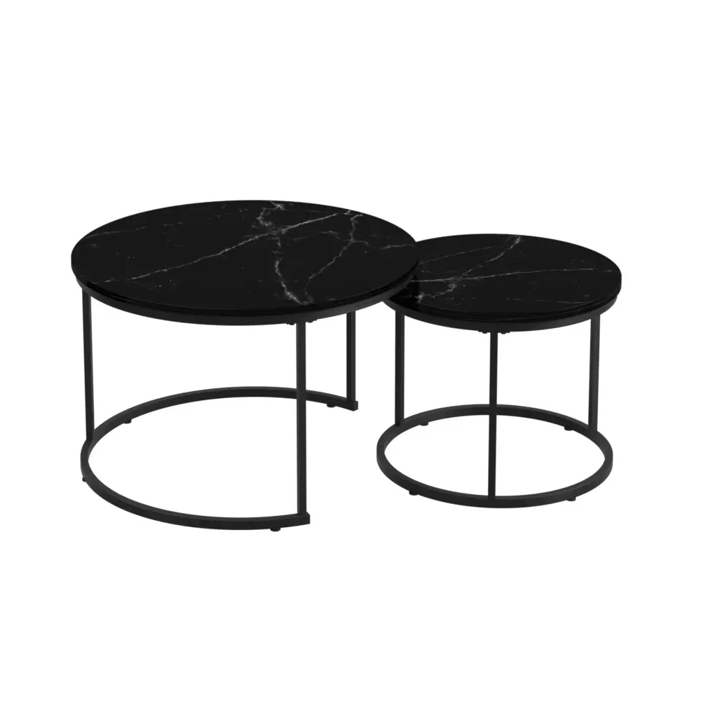 Round Nesting Coffee Table adjust 2)