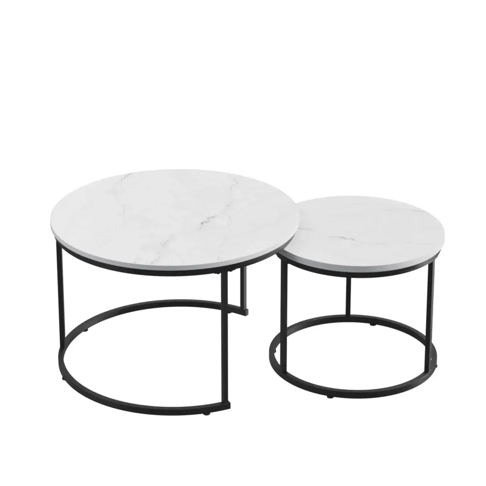 Round Nesting Coffee Table adjust 2)