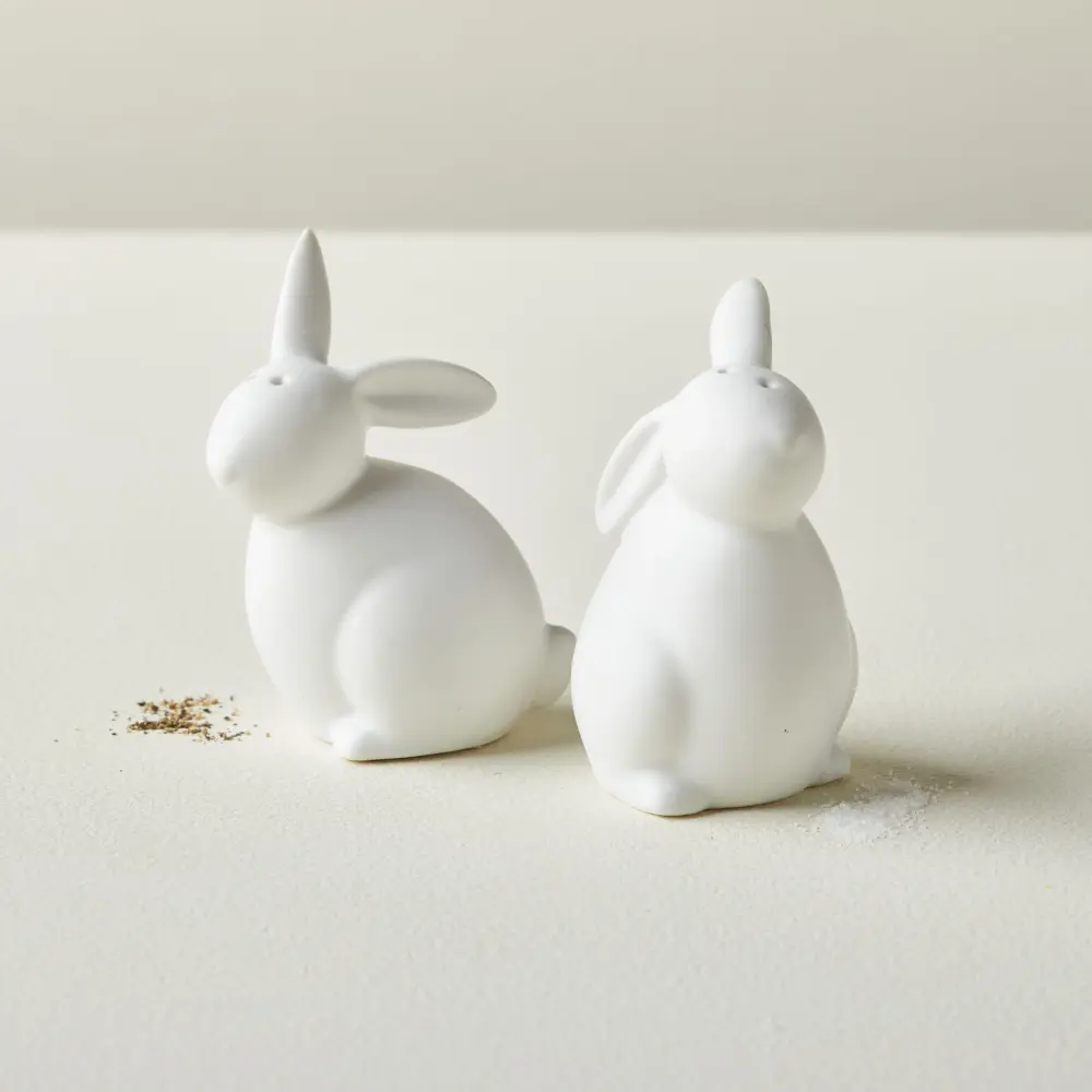 Ceramic Bunny Salt & Pepper Shakers