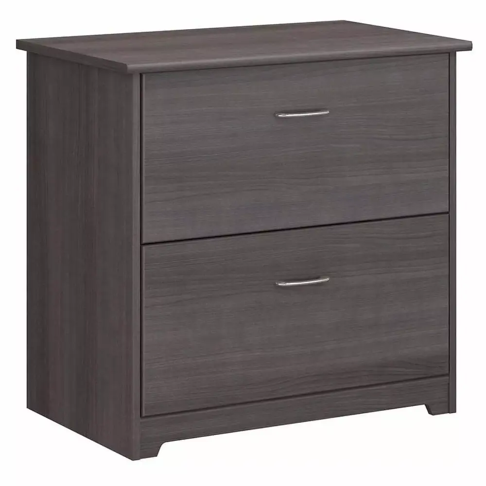 Home Square 2-Piece Heather Gray Engineered Wood Filing Cabinet Set