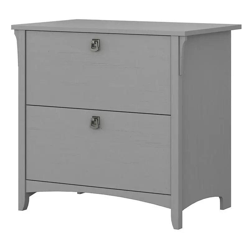 Home Square Cape Cod Gray 2-Piece Lateral Filing Cabinet Set