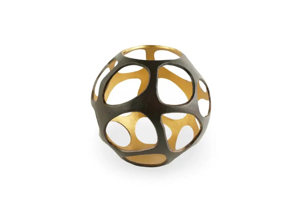 Alysia Large Hurricaine Lantern - Brown