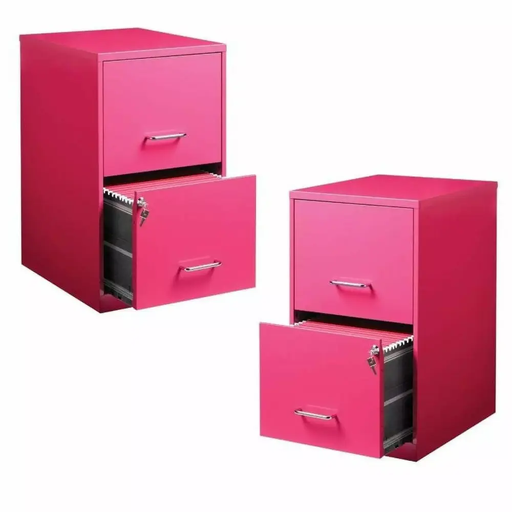 Value Pack Set 2 Pink 2 Drawer File Cabinets Home Office Organization Home Square