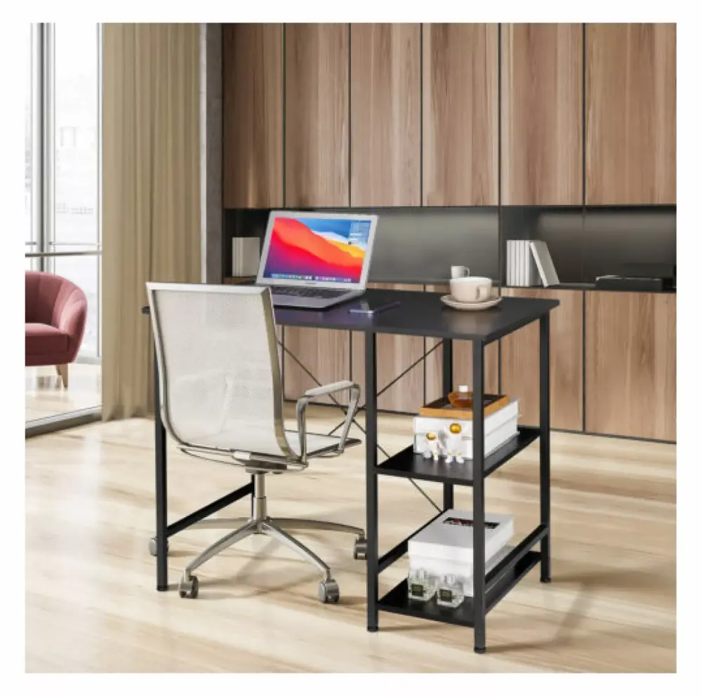 ZHANGHU Small Computer Desk 36 Writing Desk Table Reversible Shelves Home Office