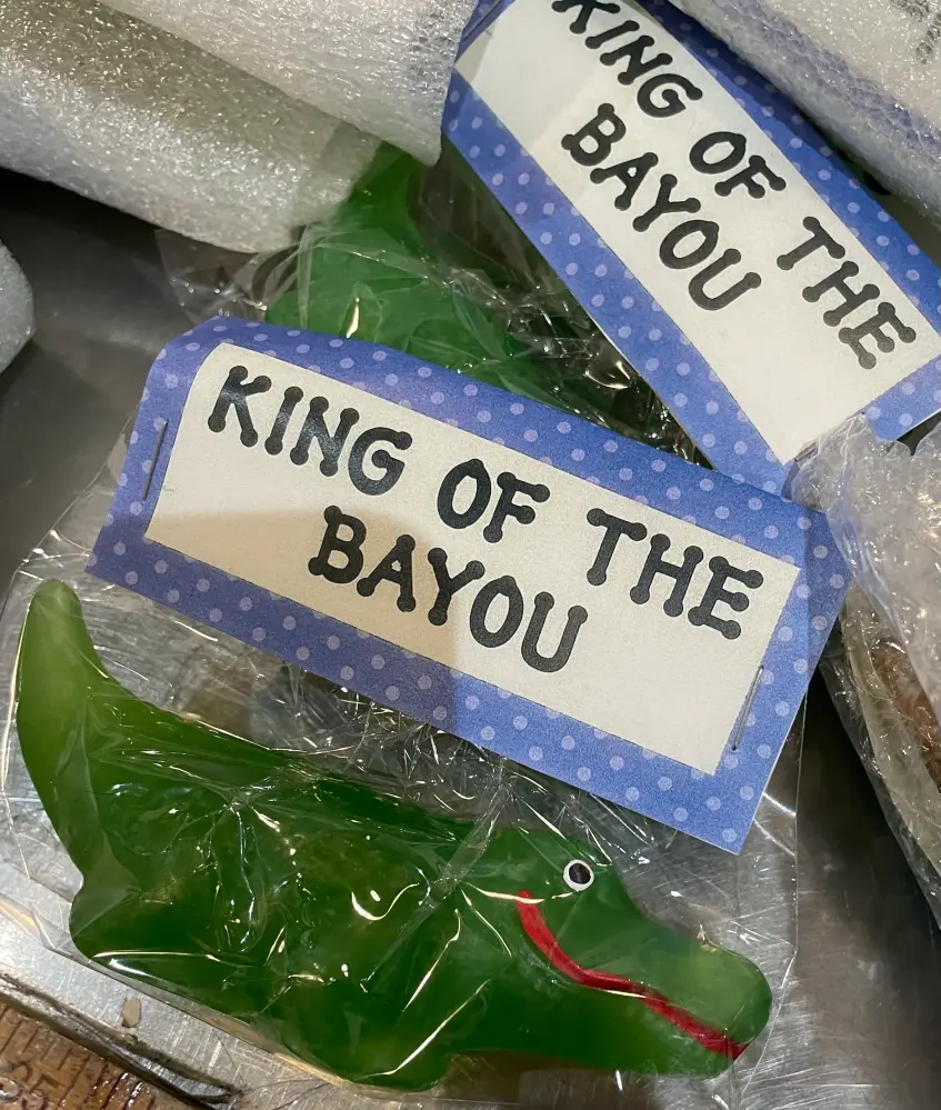 ALLIGATOR IS “KING BAYOU” SOAP