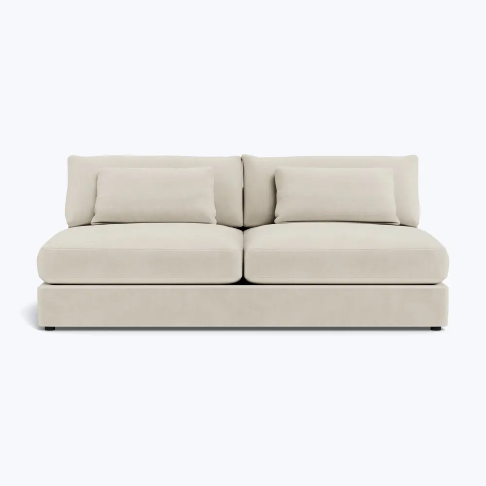 Chair Caster Wheel Delancey Armless Sofa