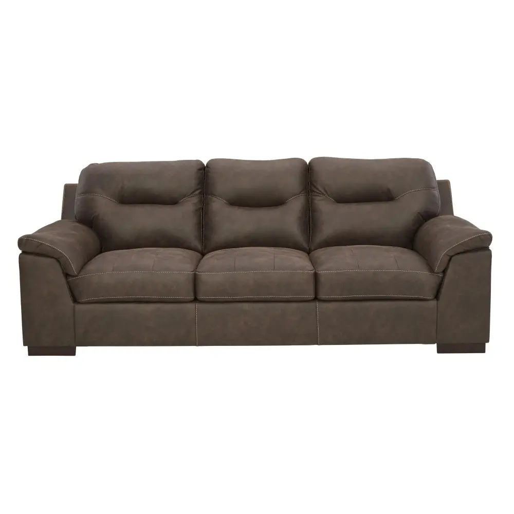 Diamond Modern Furniture Exclusive Design Maderla Stationary Leather Look Sofa 6200238