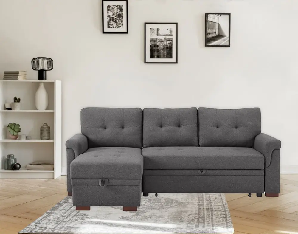 Sierra - Reversible Sleeper Sectional Sofa Storage Chaise