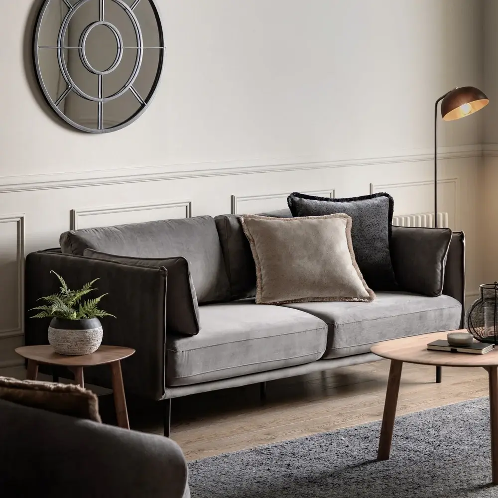 Quintess Sofa - Truffle Plush fabric