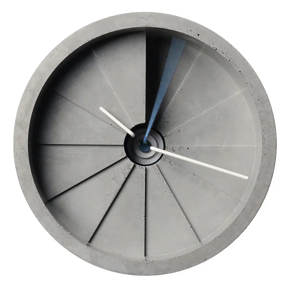 4th Dimension Wall Clock (Blue/ Slate