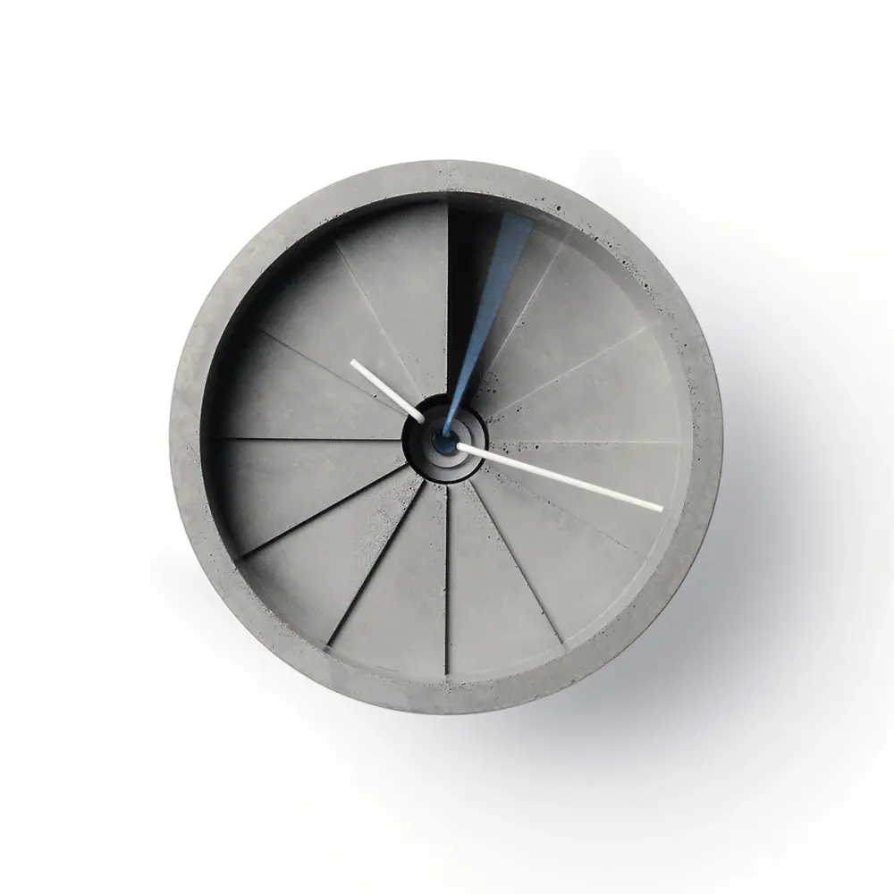 4th Dimension Wall Clock (Blue/ Slate