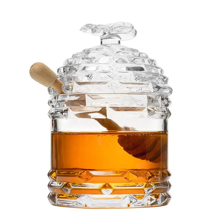 Crystal Bee Honey Jar