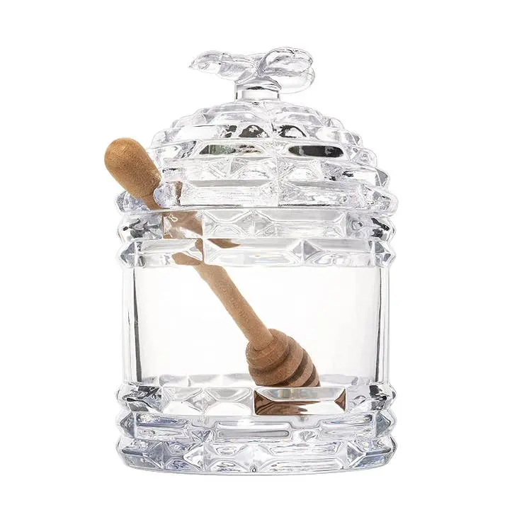 Crystal Bee Honey Jar
