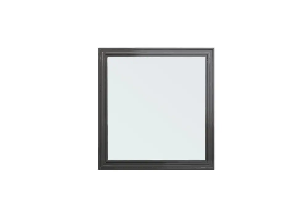 Modrest Splendor - Grey High Gloss Slatted MIrror