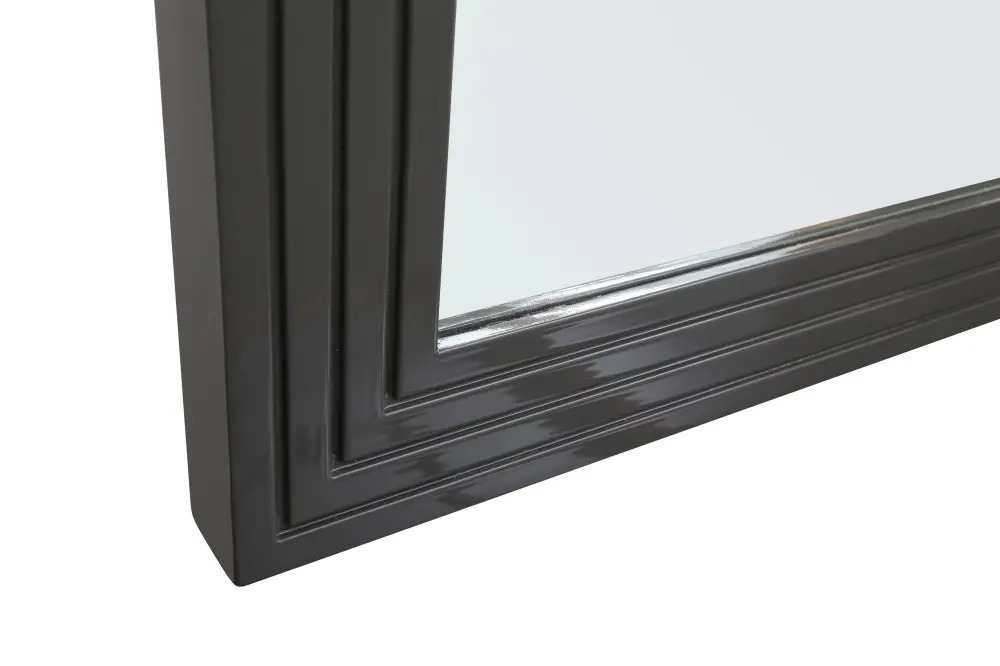 Modrest Splendor - Grey High Gloss Slatted MIrror