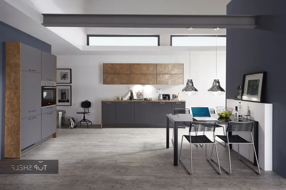 nobilia kitchen Touch 334 Slate Ash super matte 280 + 120 cm configurable -