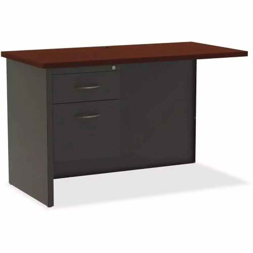 Lorell Mahogany Laminate Modular Desk Series 48x24 Inches 2 Drawers