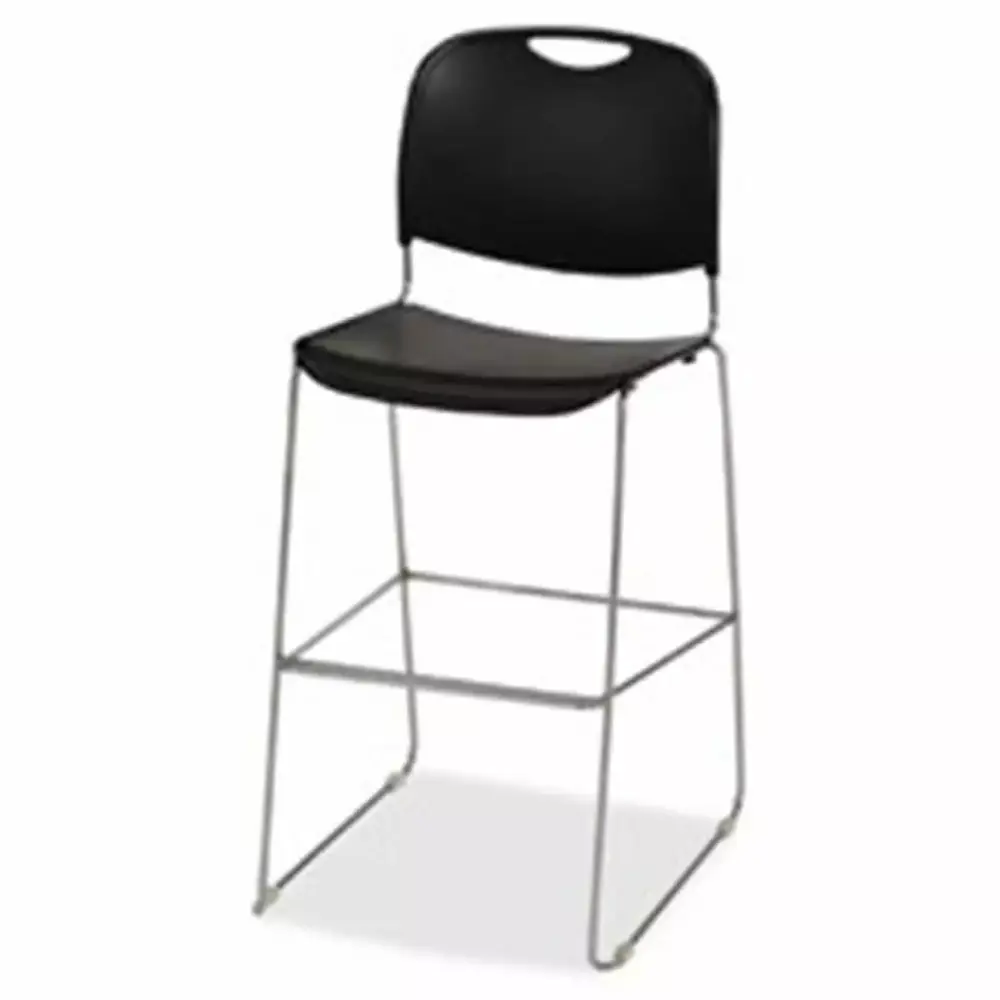 Lorell Bistro Height Chair Black - Counter Height Office Chair