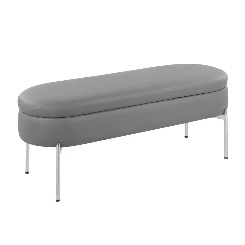 Chloe - Contemporary / Glam Bench Sturdy Metal Frame
