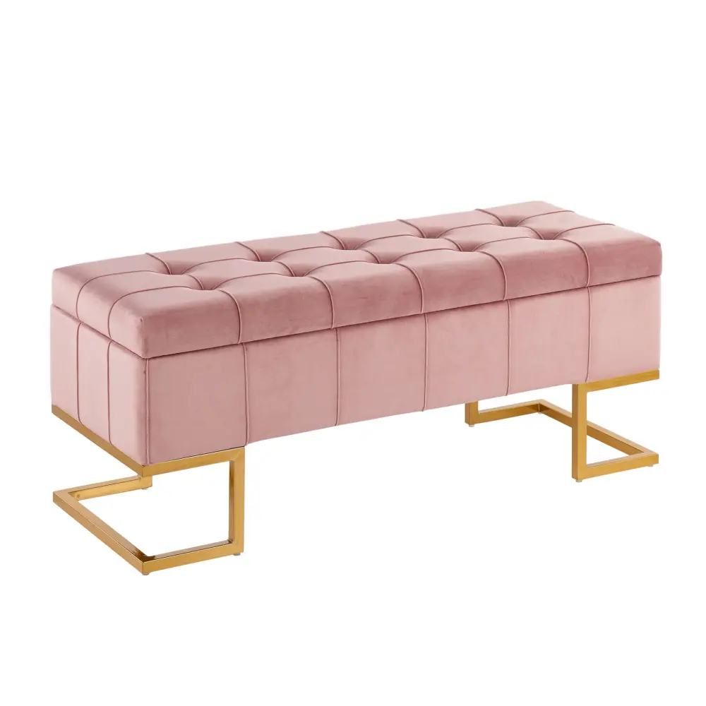 Midas - Contemporary / Glam Storage Bench | Scratch-Resistant | Easy Mount