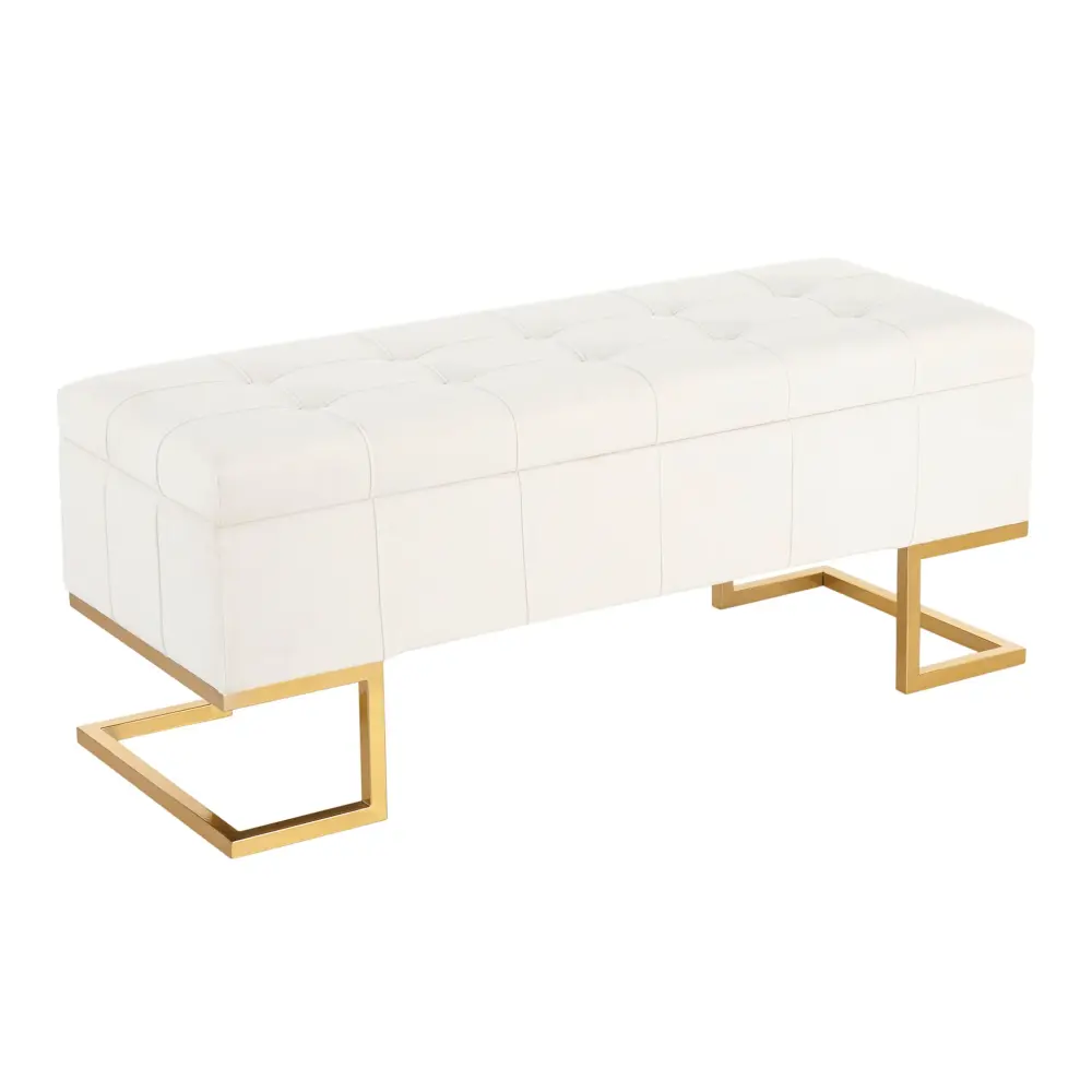 Midas - Contemporary / Glam Storage Bench | Scratch-Resistant | Easy Mount