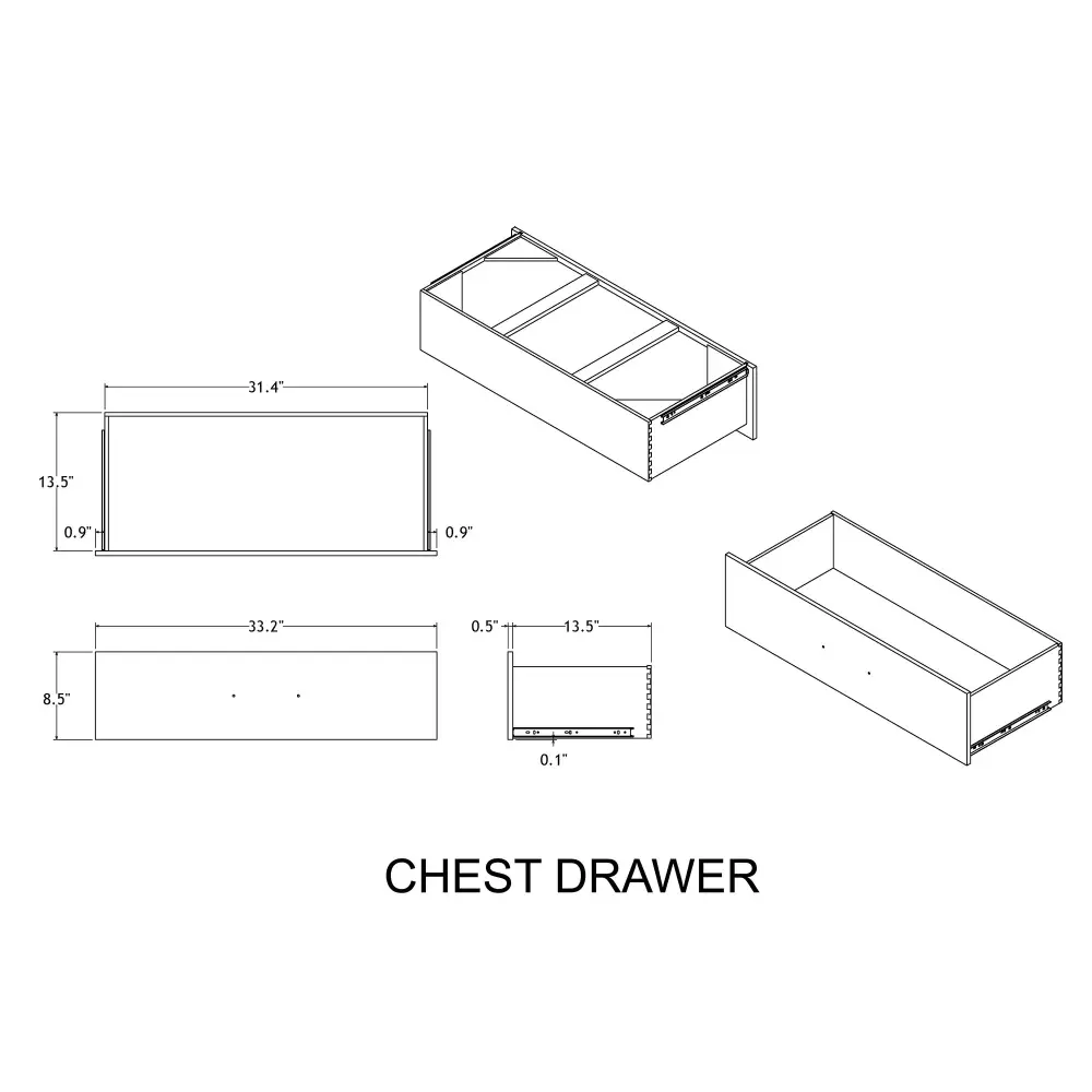 Augusta - Chest - Beige Chestnut