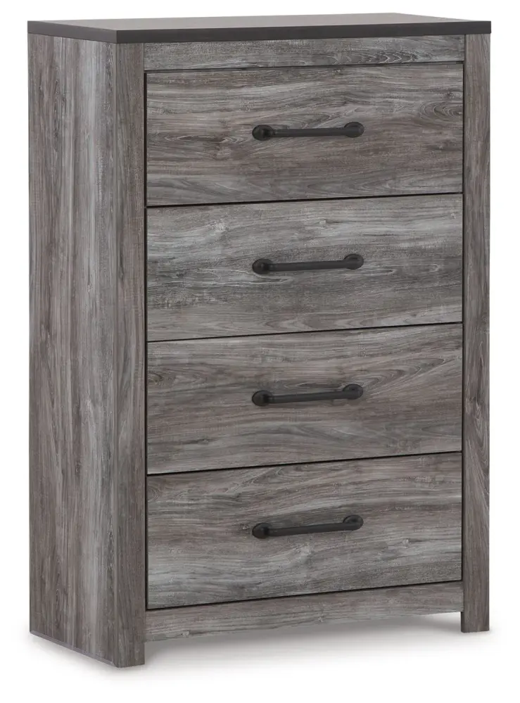 Industrial Metal Bronyan - Four Drawer Chest - Shadowy Gray