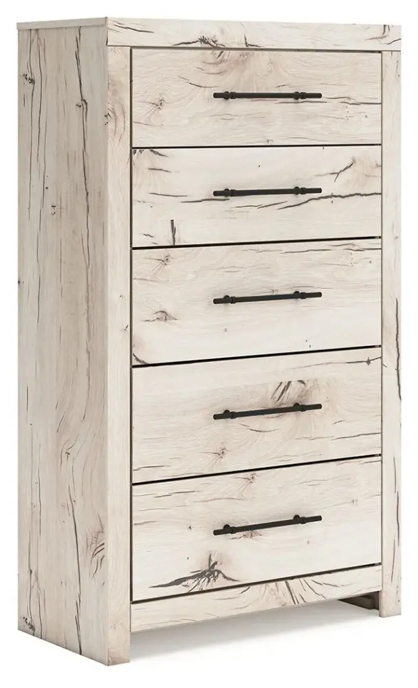 Lawroy - Five Drawer Chest - Light Genuine
