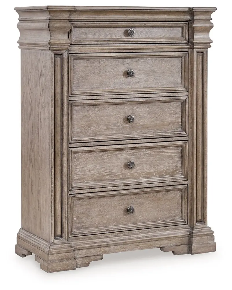 Mid-Century Modern Blairhurst - Five Drawer Chest - Light Grayish Taupe