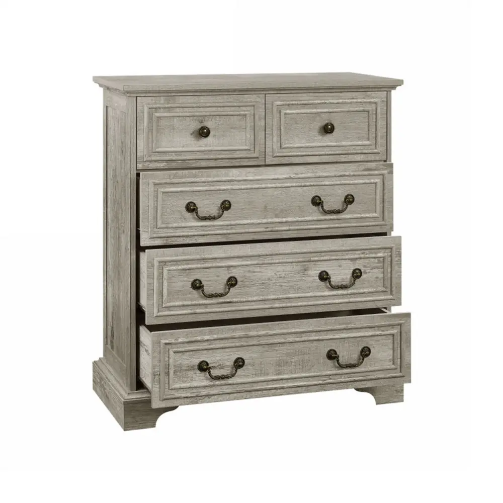 Modern 5 Drawer Dresser Bedroom, Ample Storage Spacious Chest Drawers