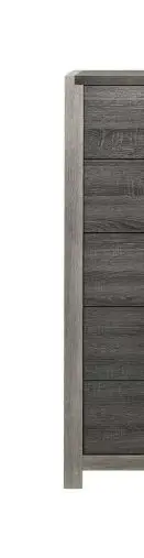Solid Wood Jehoram - Chest - Charcoal