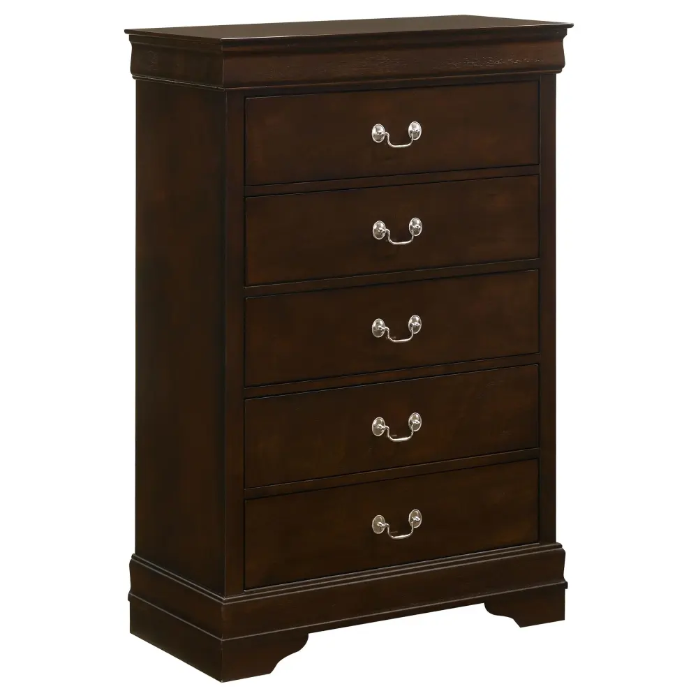 Diamond Modern Furniture COA Louis Philippe 5-Drawer Chest 202415