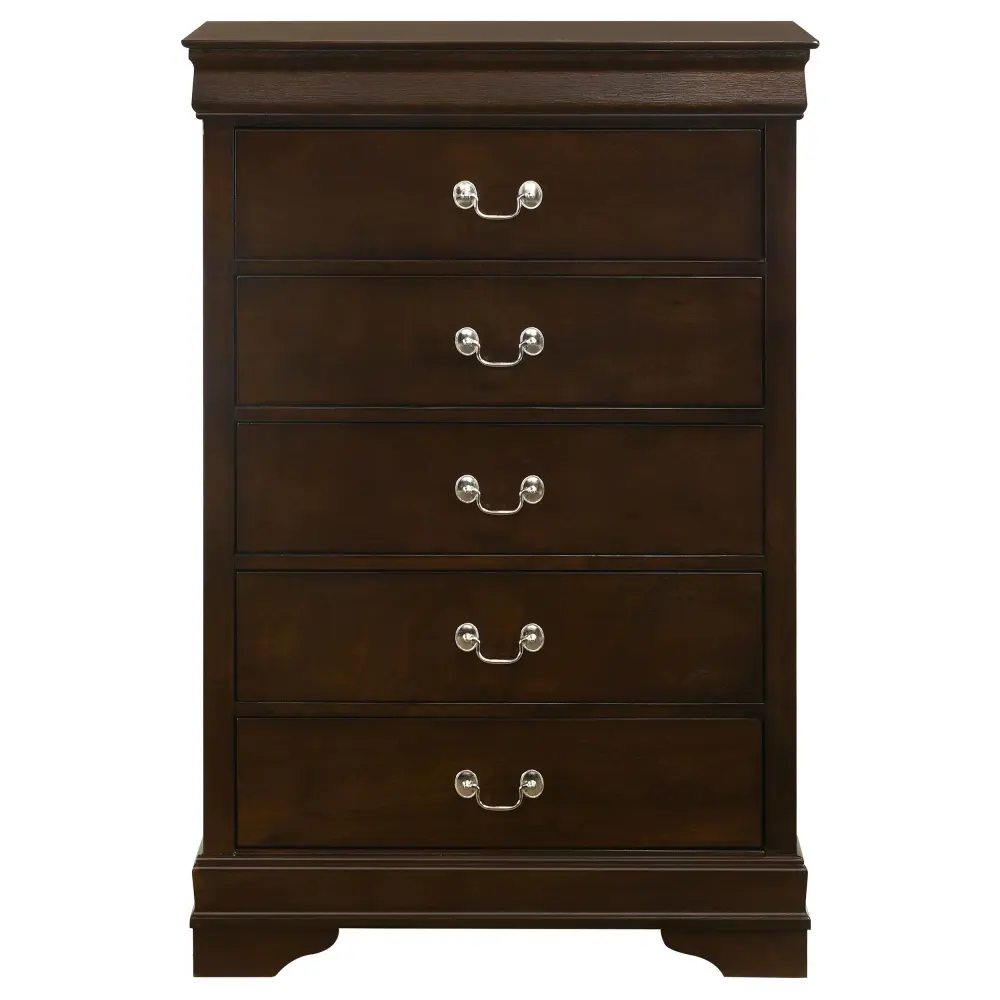 Diamond Modern Furniture COA Louis Philippe 5-Drawer Chest 202415