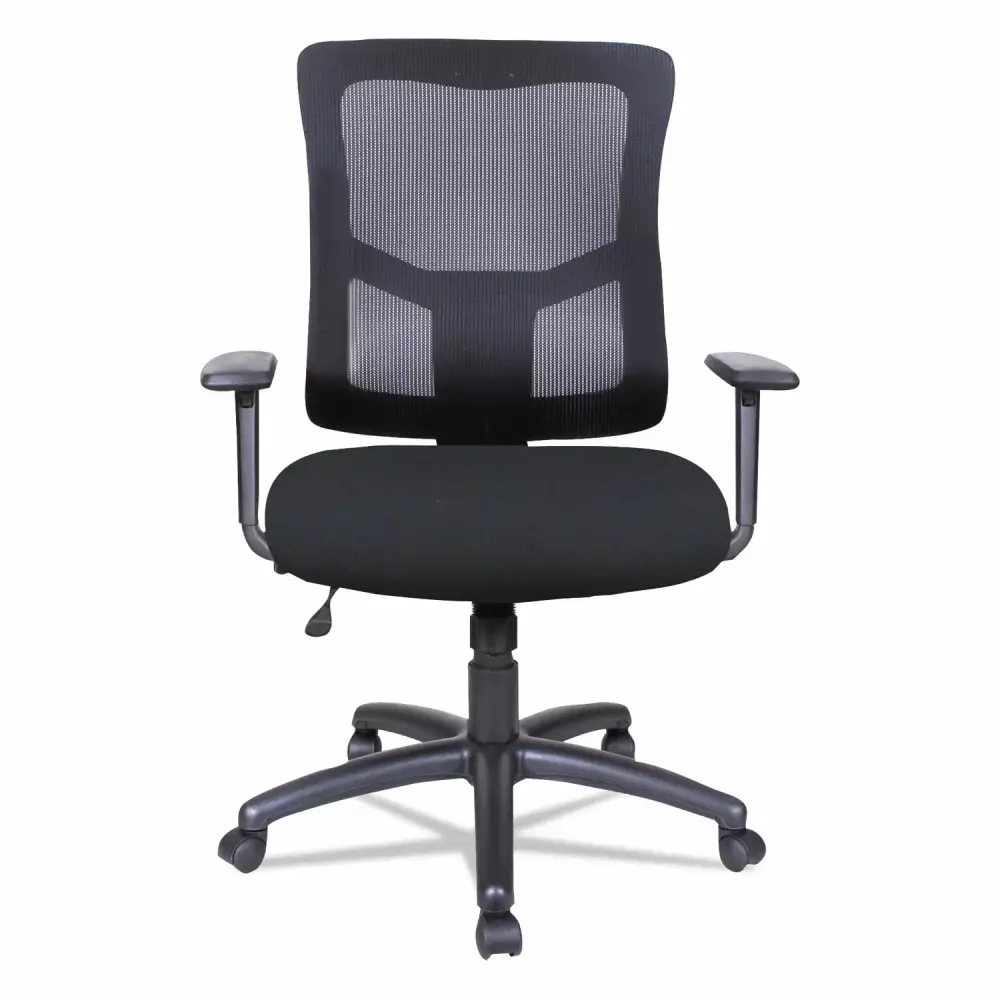 Alera Elusion II Series Mesh Mid-Back Swivel/Tilt Chair Black 275lb Capacity