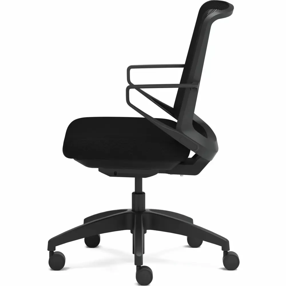 HON Cliq Polyester Swivel Task Chair Black Centurion Black CLQIMCU10T