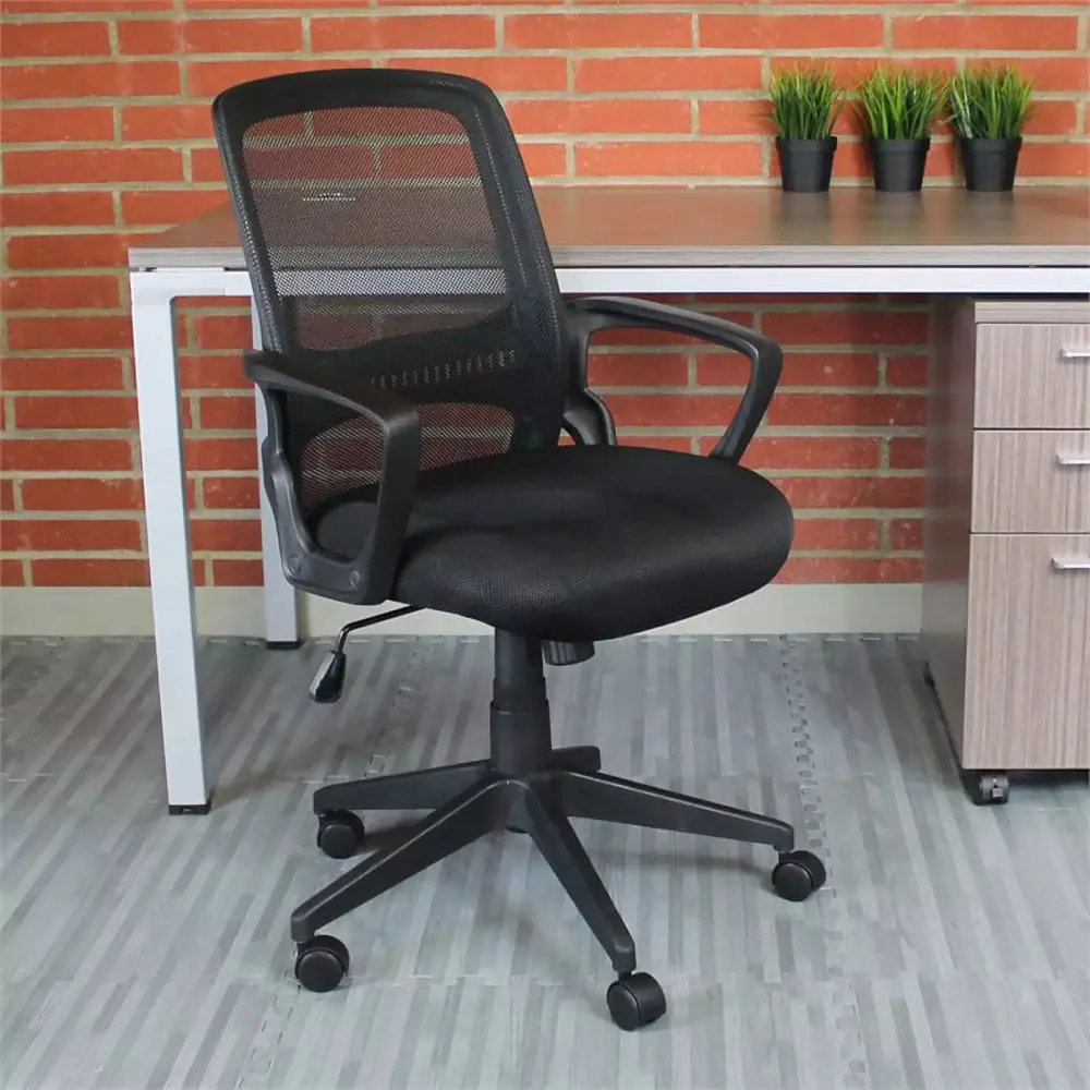 UrbanPro Mesh Swivel Office Chair Black Ergonomic Computer Chair