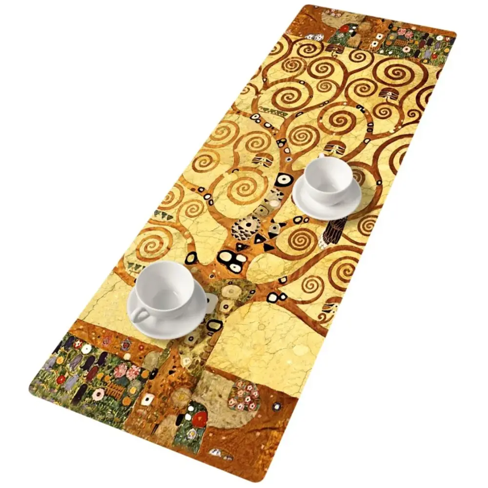 Bertoni Felt Table Runner Decorative Tablecloth 115x40 cm Art Deco Minimalist Klimt Bohemian Style