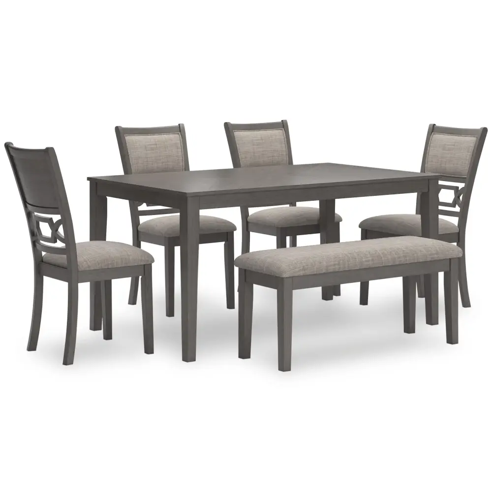 Diamond Modern Furniture Restricted Design Wrenning 6 pc Dinette D425-325