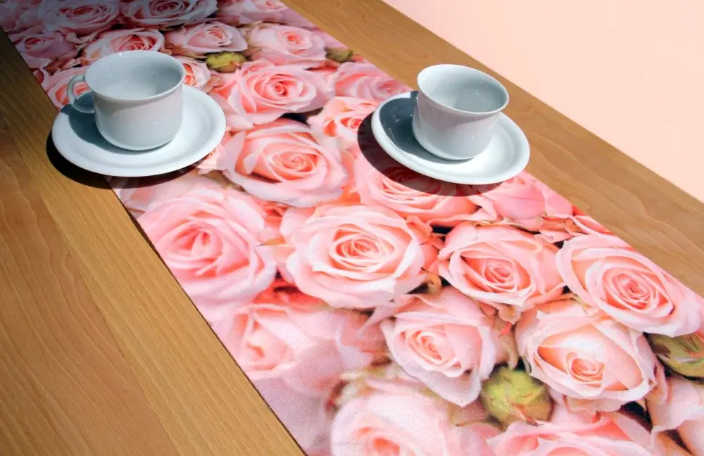Table runner table band tablecloth felt pattern table decoration painless care 95 x 33 cm Diana from Turkey